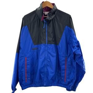 Columbia Vintage Men’s Colorblock Lightweight Packable Full Zip Windbreaker XL